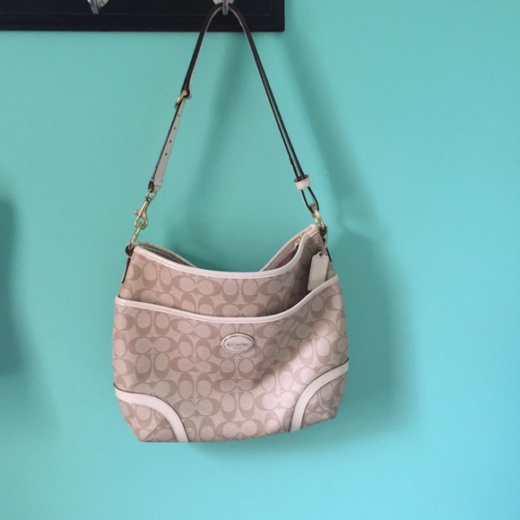 Coated canvas Coach bag