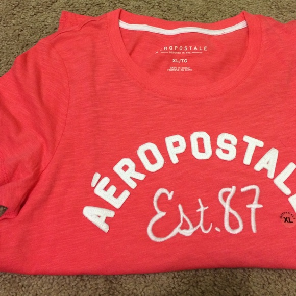 Peach Aeropostale shirt