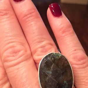 Stella & Dot Odyssey ring in Labradorite