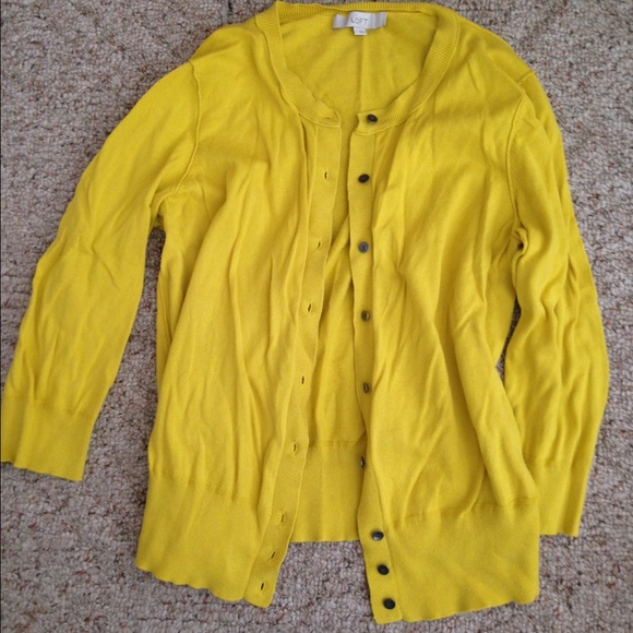 The Loft cardigan yellow