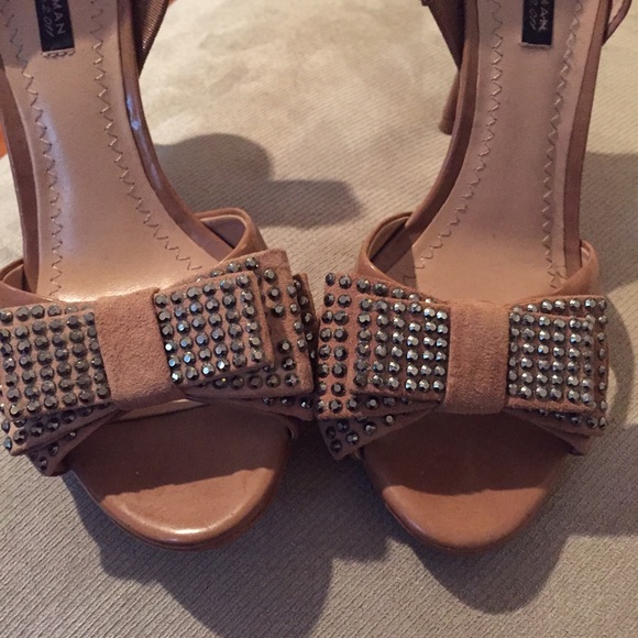 Zara Shoes - Sequin Bow Heels Zara Shoes - Sequin Bow Heels