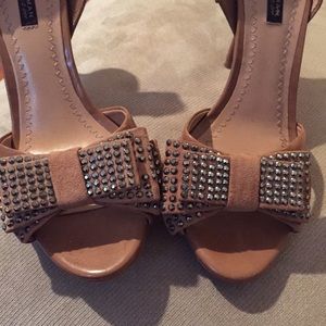 Zara Shoes - Sequin Bow Heels Zara Shoes - Sequin Bow Heels