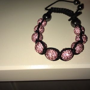 Pink shamballa bracelet