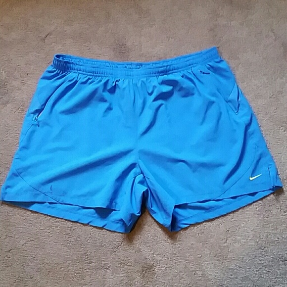 Blue Nike shorts