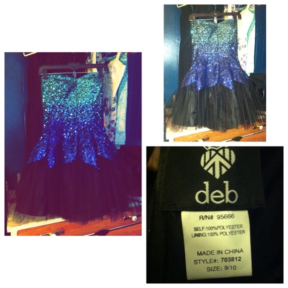 BRAND NEW OMBRE BLUE DEBS DRESS👗 - Picture 1 of 1