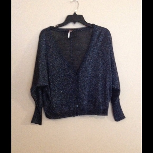 Free People glittery cardigan sweater, NWOT