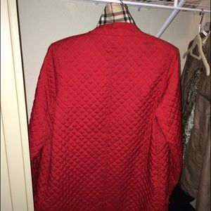 Red Burberry London  Quilted Jacket