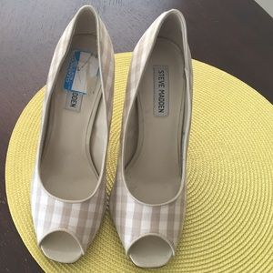 Steve Madden checker high heels
