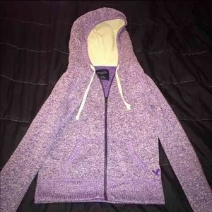 American Eagle purple zip up!