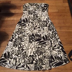 Gap strapless floral dress