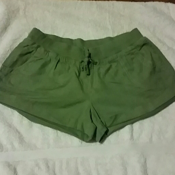 Army green shorts
