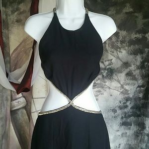 GORGEOUS Long Sz 9/10 Cut Out Panopoly Formal Gown