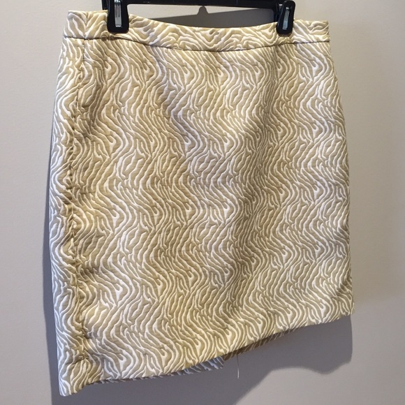 BANANA REPUBLIC gold brocade skirt
