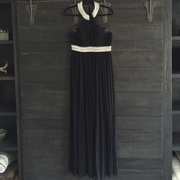 Rhinestone detail ball gown