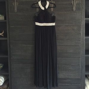 Rhinestone detail ball gown
