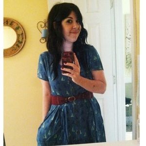 Chambray Anthropologie sailboat dress