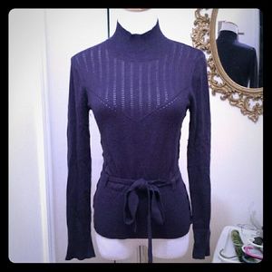 Anthropologie navy blue sweater.