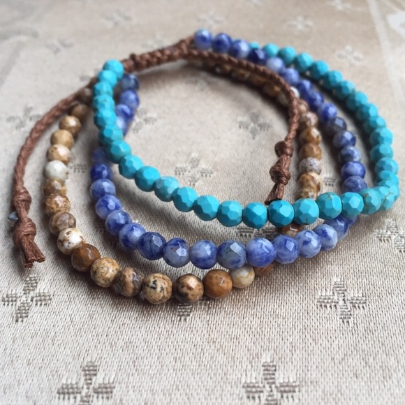 Jewelry - NATURAL STONE BEADED BRACELET