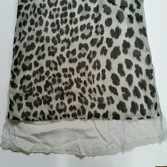 Sheer Leopard print Tank - Picture 3 of 3