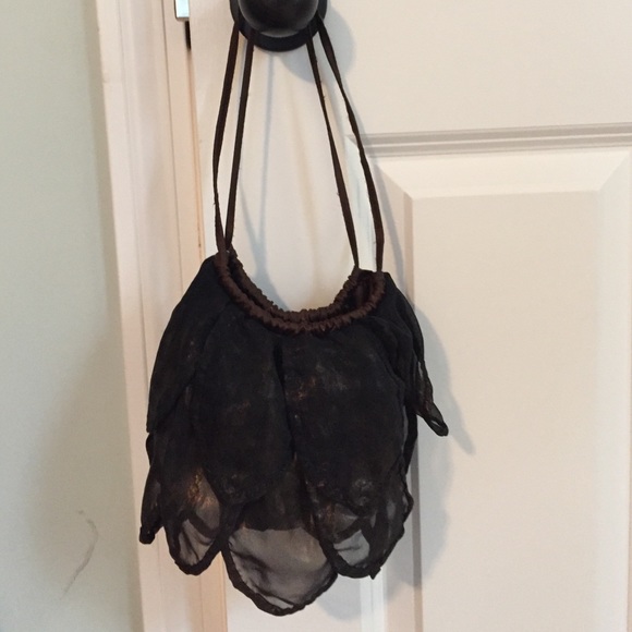 Flower petal organza purse