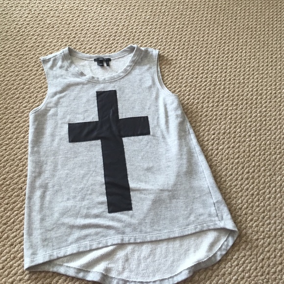 Sweatshirt material cross shirt - Picture 1 of 1