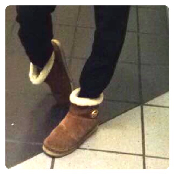 Tan Michael Kors Ankle Snow Boots