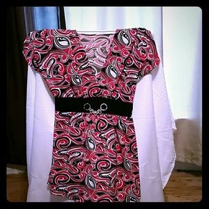 Blouse with Wide Waist