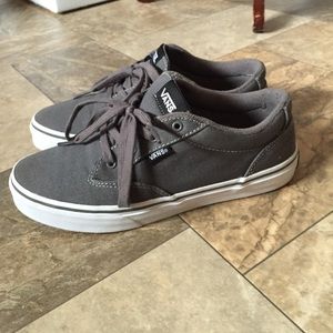 Gray and white vans