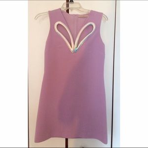 Christopher Kane shift dress with PVC petals.