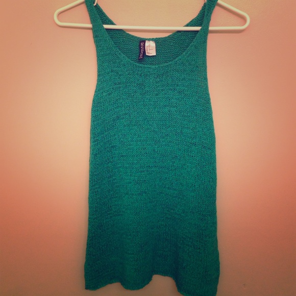 Divided brand Green sweater knit tank top