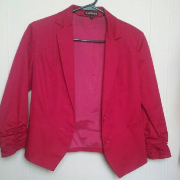 Express Jackets & Blazers - EXPRESS FUCHSIA HOT PINK BLAZER 0 XS