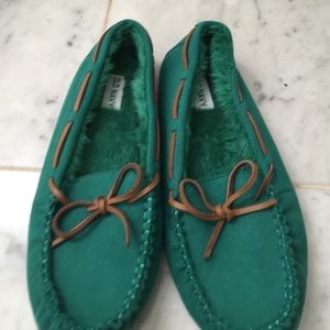 Green old navy moccasins