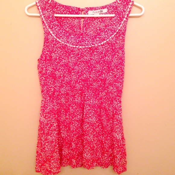 Forever 21 patterned tank blouse
