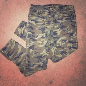 Army fatigue skinny pants