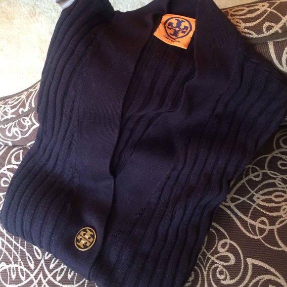 Tory Burch rib-knit long sleeve cardigan