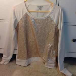 Banana Republic sequin sweatshirt