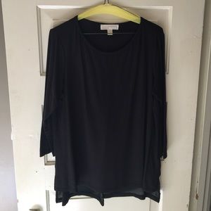 MICHAEL Michael Kors 3/4 sheer back top