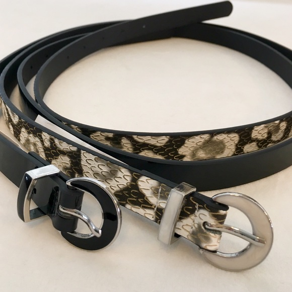 Kenneth Cole Reaction Accessories - Kenneth Cole REACTION set of 2 skinny belts