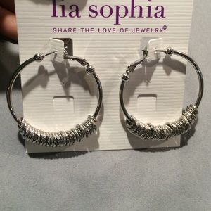 Lia Sophia hoop earrings