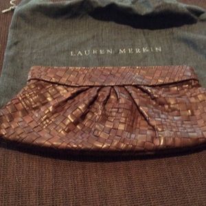 Lauren Merkin Woven clutch