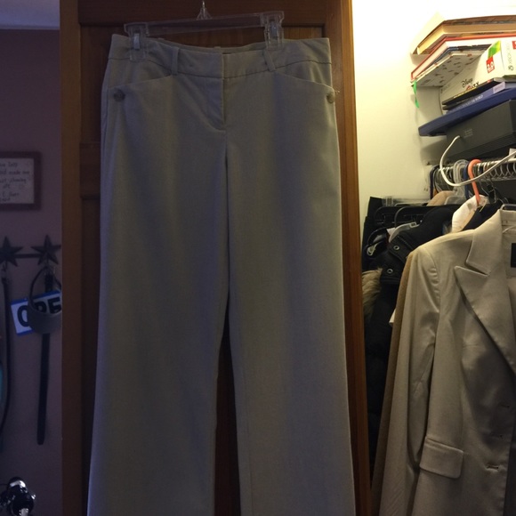 Pin stripe slacks - straight leg