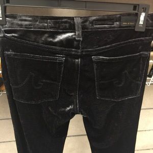 Velvet skinny jeans