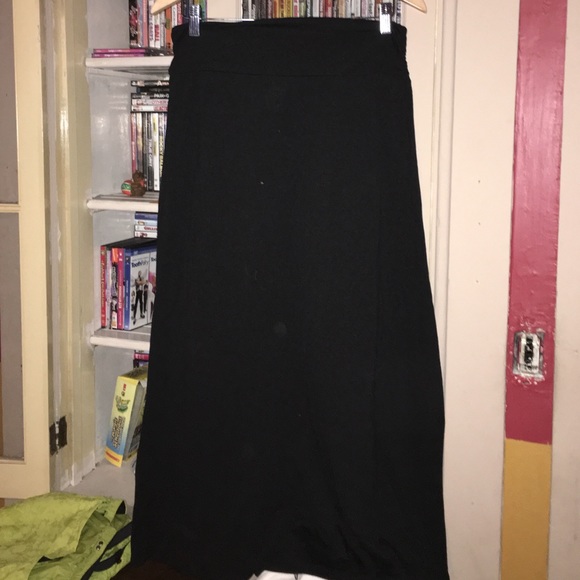 Black maxi skirt