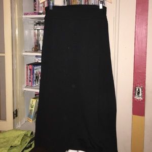 Black maxi skirt