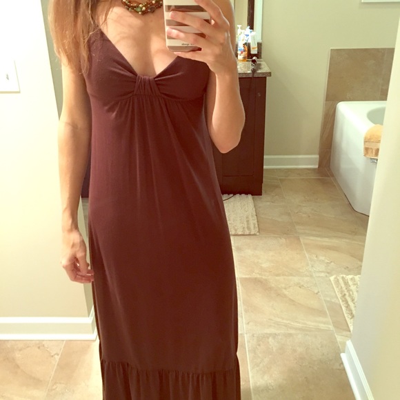 Brown maxi dress