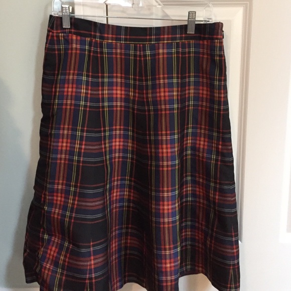 J Crew plaid skirt