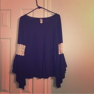 Black long sleeve top