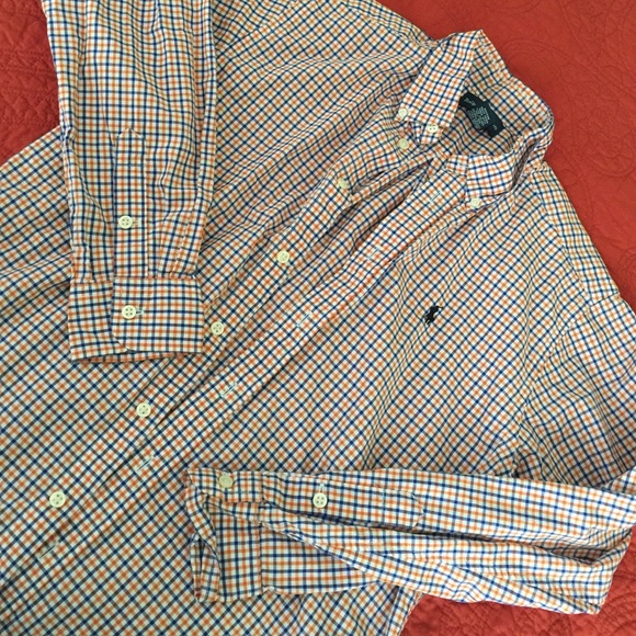 Boys youth Ralph Lauren polo dress shirt
