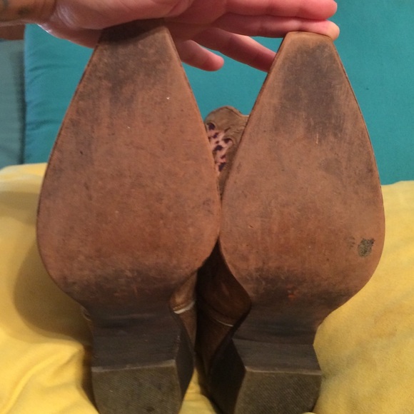 Laredo boots - tan with leopard underlay size 9.5 - Picture 4 of 4