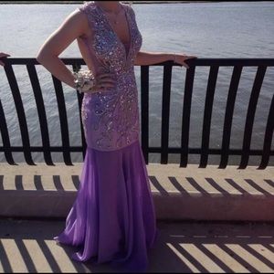 Purple Jovani Evening Gown